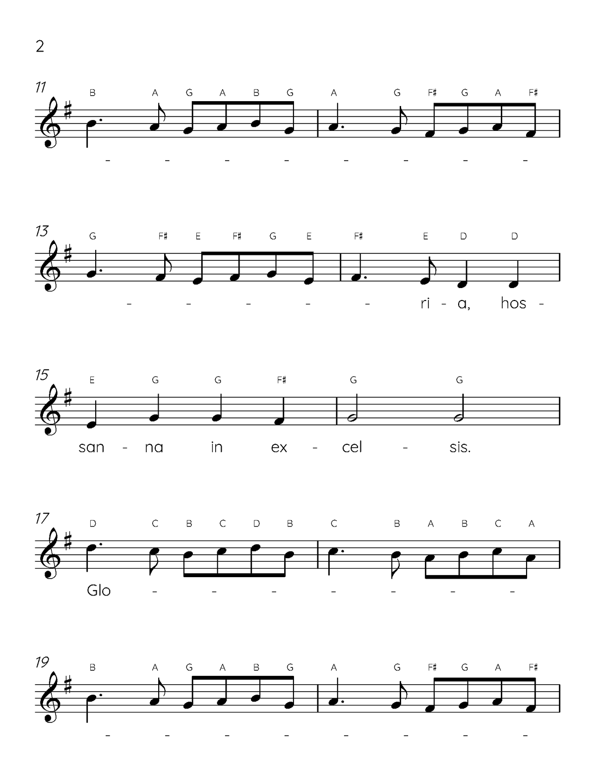 Ding Dong Merrily On High Easy Piano Sheet Music